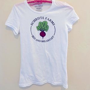 The Office Schrute Farms Bed & Breakfast TShirt S Michael Scott Dwight Jim Pam